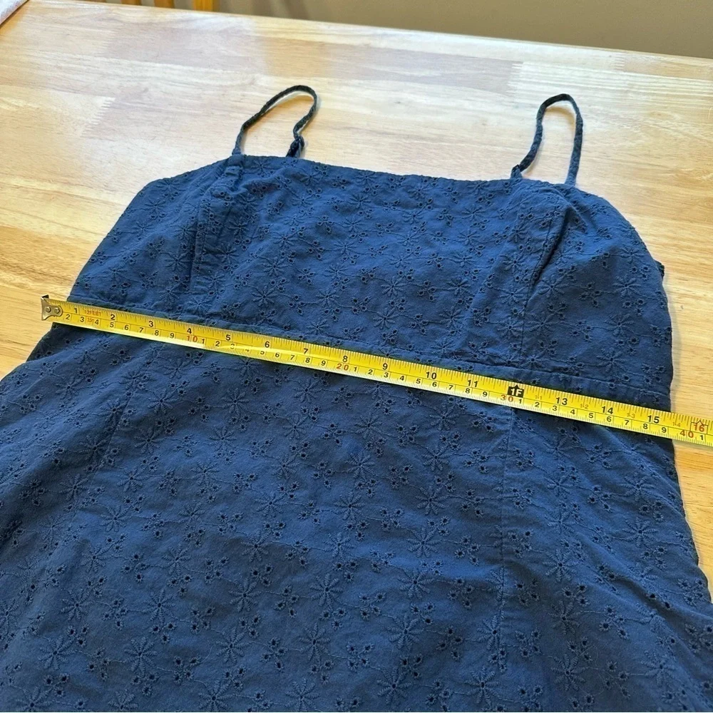 Garage Navy Blue Daisy Cutout Dress L Large